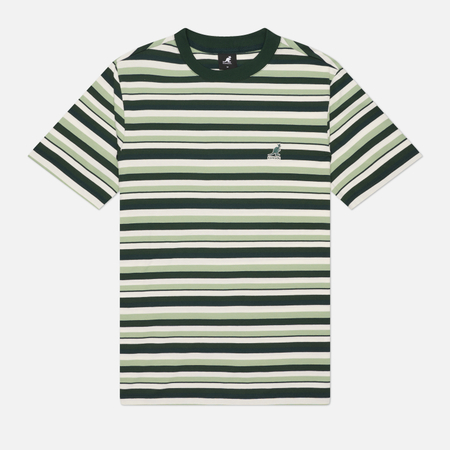 Мужская футболка Kangol Multi Stripe, цвет зелёный, размер S