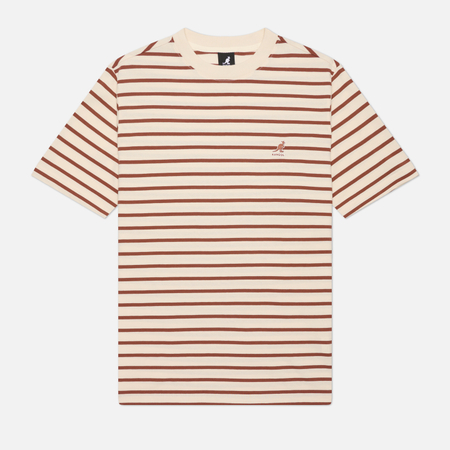 Мужская футболка Kangol Essential Stripe, цвет бежевый, размер XL