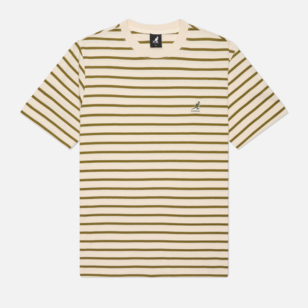 Мужская футболка Kangol Essential Stripe, цвет бежевый, размер S