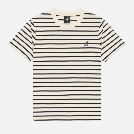 Женская футболка Kangol Stripe, цвет бежевый, размер S