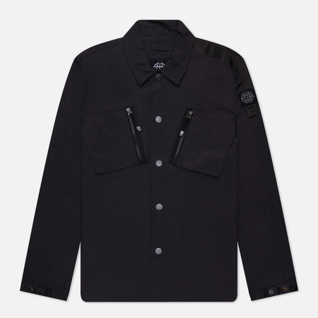 фото Мужская куртка ветровка st-95 jp-8 overshirt, цвет чёрный, размер s