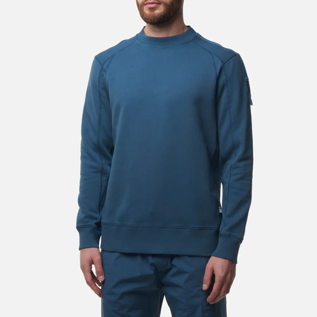 ST-95 Мужская толстовка Logo Patch Crew Neck