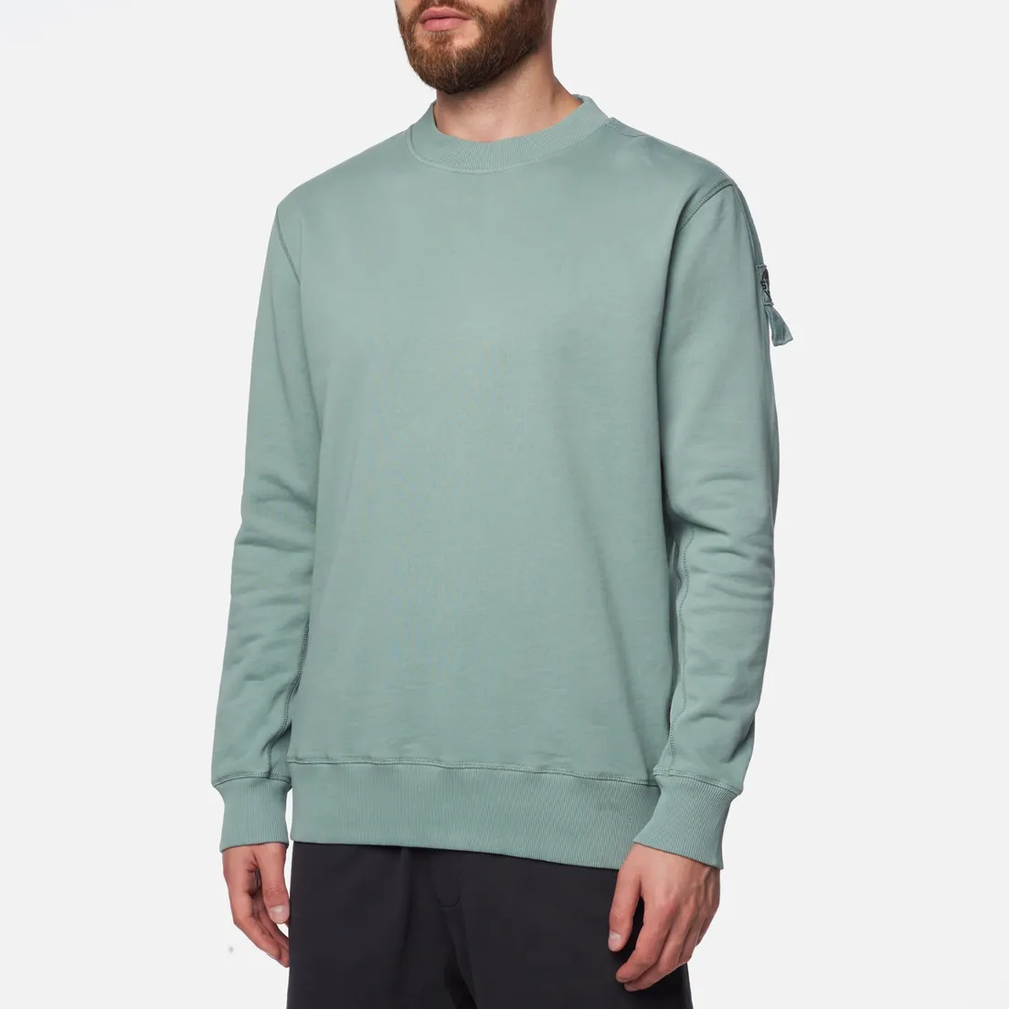 ST-95 Мужская толстовка Overdyed Globe Logo Crew Neck
