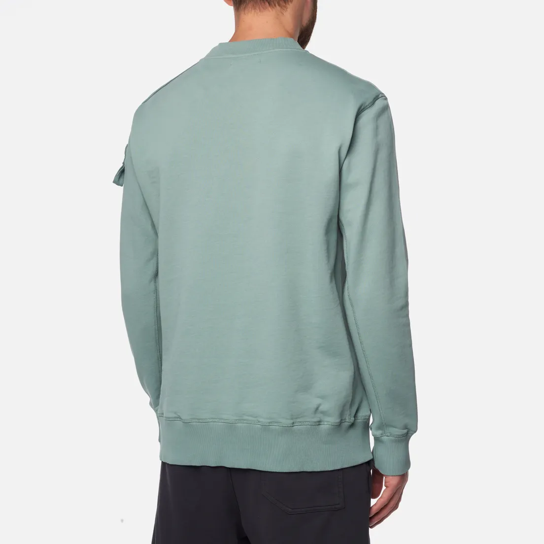 ST-95 Мужская толстовка Overdyed Globe Logo Crew Neck