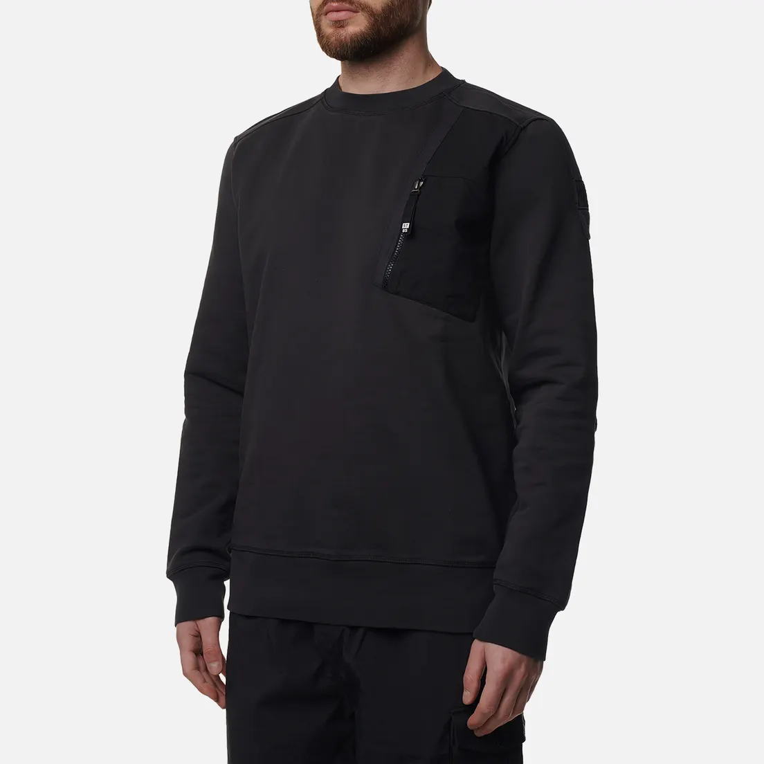 ST-95 Мужская толстовка Pocket Crew Neck