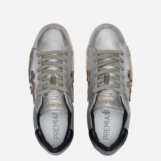Женские кроссовки Premiata Steven-d 4713 Silver/Black