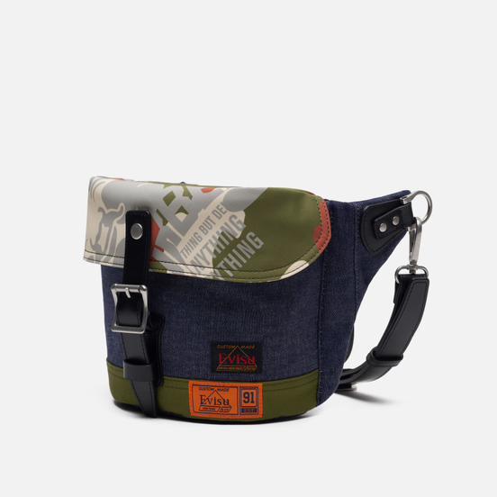 Сумка Evisu Evergreen Fabric Blocking Camouflage Denim Shoulder Indigo/Camo
