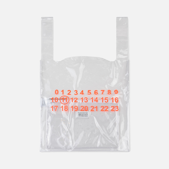 Сумка Maison Margiela 11 Shopping Trasparent/Orange Fluo