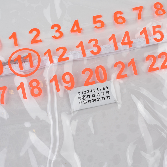 Сумка Maison Margiela 11 Shopping Trasparent/Orange Fluo
