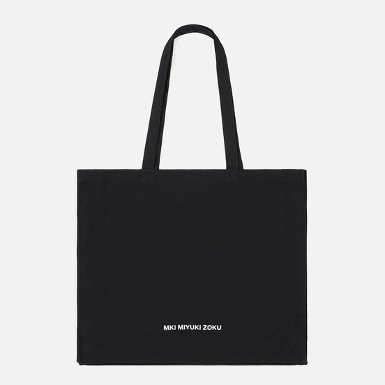 Сумка MKI Miyuki-Zoku Embroidered Logo Tote Black