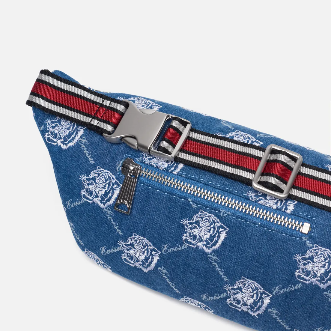 Evisu Сумка на пояс Evergreen Tiger Laser Printed All Over Denim