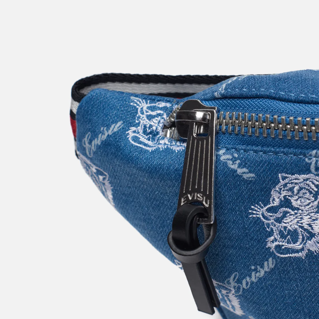 Evisu Сумка на пояс Evergreen Tiger Laser Printed All Over Denim
