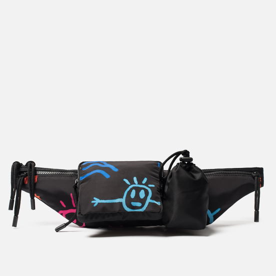 Сумка на пояс Marcelo Burlon All Over Sketches Fanny Pack Multicolor