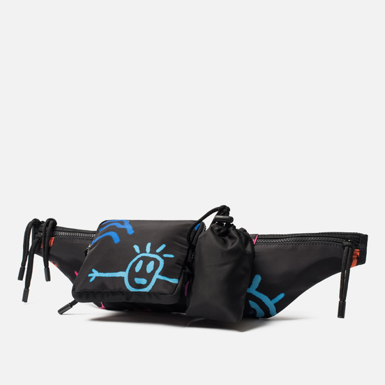 Сумка на пояс Marcelo Burlon All Over Sketches Fanny Pack Multicolor