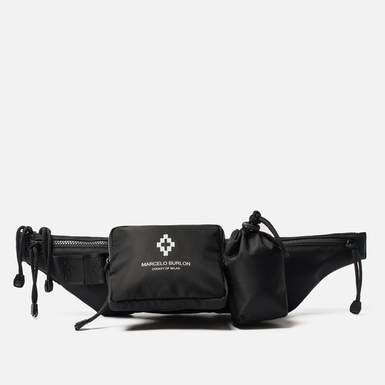 Сумка на пояс Marcelo Burlon Cross Fanny Pack Black/White