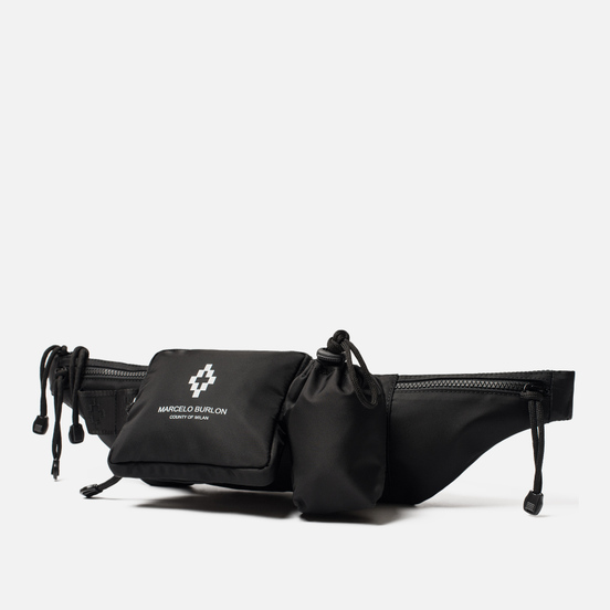 Сумка на пояс Marcelo Burlon Cross Fanny Pack Black/White