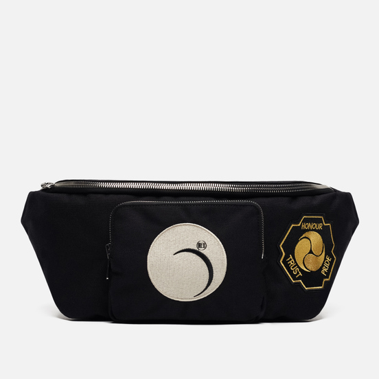 Сумка на пояс McQ Alexander McQueen Hyper Nylon Swallow Swarm Print Black