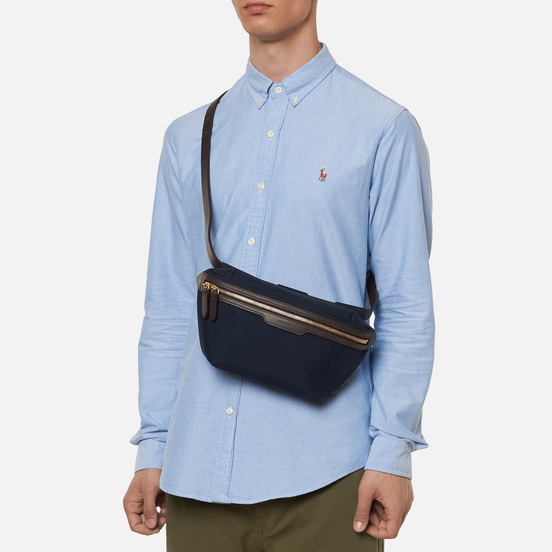 Сумка на пояс Mismo M/S Belt Navy/Dark Brown