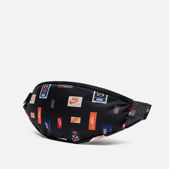 Сумка на пояс Nike Heritage All Over Print Black/Black/White