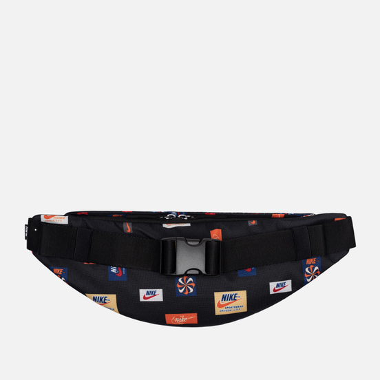 Сумка на пояс Nike Heritage All Over Print Black/Black/White