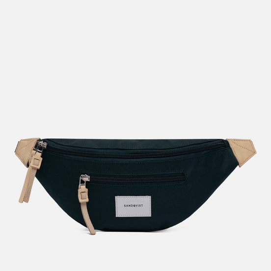 Сумка на пояс Sandqvist Aste 3L Dark Green/Natural Leather