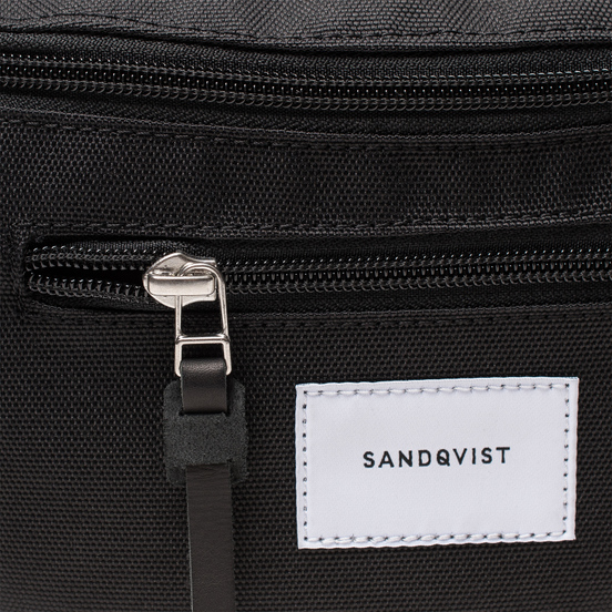 Сумка на пояс Sandqvist Aste 3L Black/Black Leather