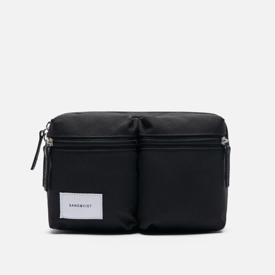 Сумка на пояс Sandqvist Paul 2L Black/Black Leather