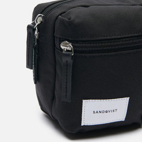Сумка на пояс Sandqvist Paul 2L Black/Black Leather