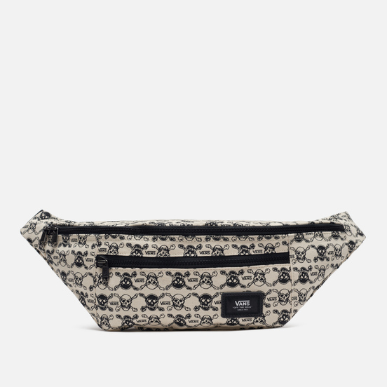 Сумка на пояс Vans Ward Cross Body P Skulls White/Black