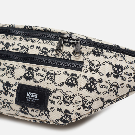 Сумка на пояс Vans Ward Cross Body P Skulls White/Black