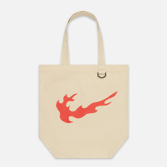Сумка Nike Heritage Tote GFX Natural/Natural/Habanero Red