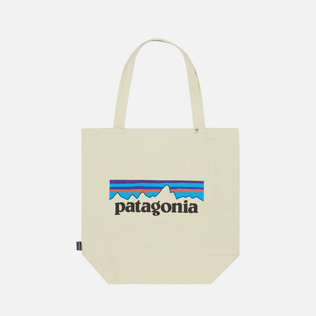 Сумка Patagonia Market Tote Logo, цвет бежевый