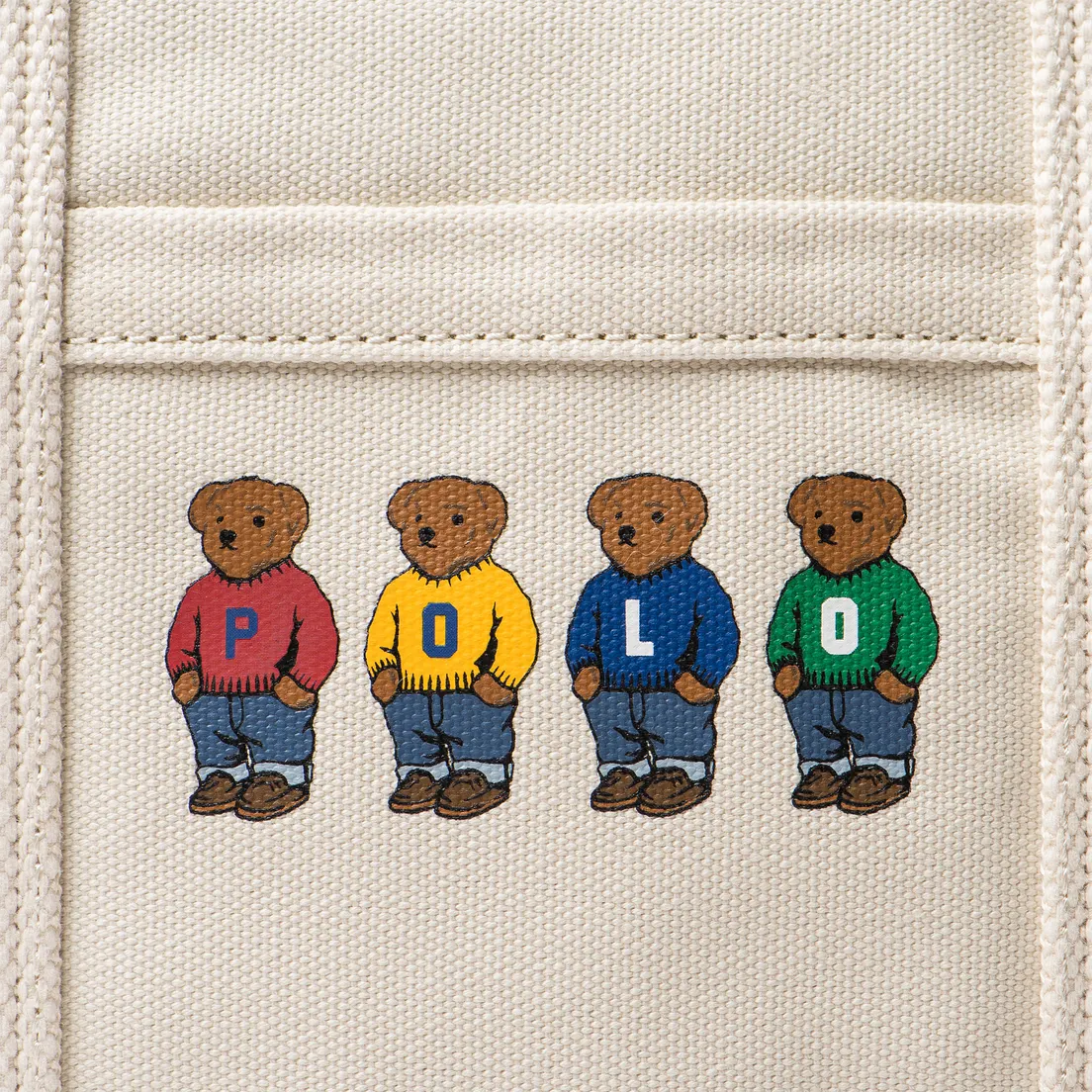 Polo Ralph Lauren Сумка Bear Canvas Tote Medium