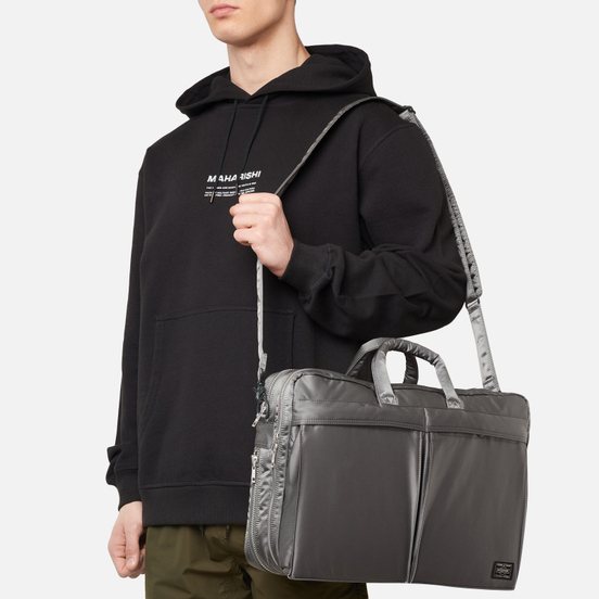 Сумка Porter-Yoshida & Co Tanker 2-Way The 35th Anniversary Silver Grey