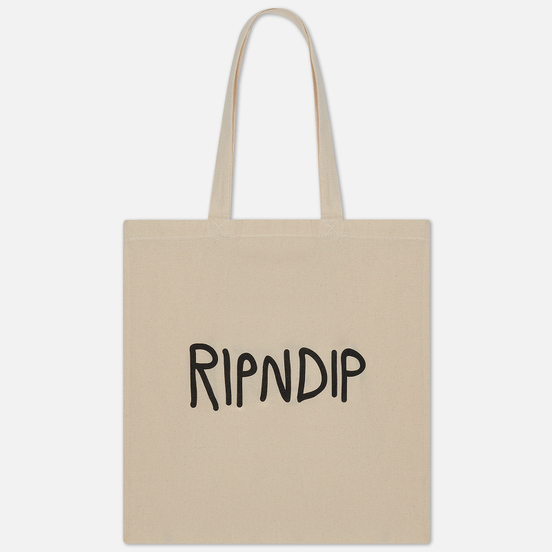 Сумка RIPNDIP Lord Nermal Tote Canvas Natural