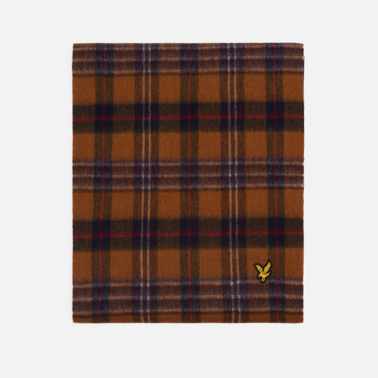 Шарф Lyle & Scott Tartan Lambswool Scarf Caramel