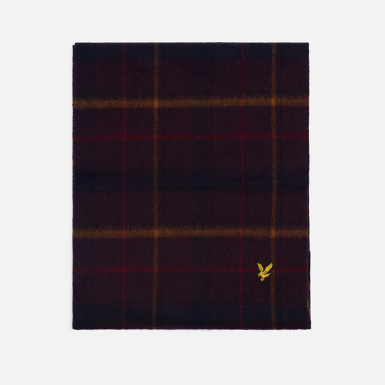 Шарф Lyle & Scott Tartan Lambswool Burgundy