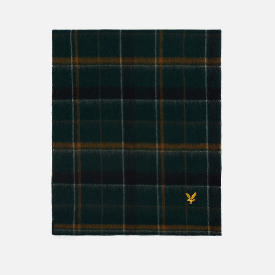 Шарф Lyle & Scott Tartan Lambswool Scarf Jade Green