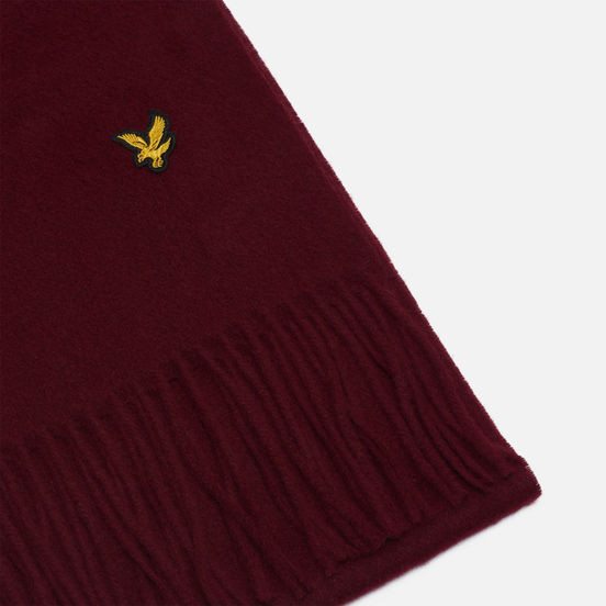 Шарф Lyle & Scott Lambswool Burgundy