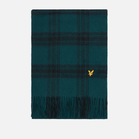  Шарф Lyle & Scott Check Lambswool, цвет зелёный