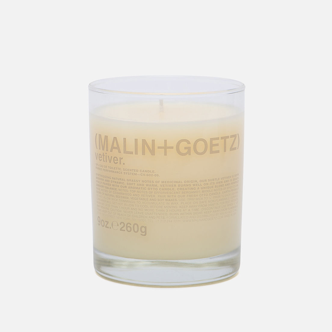 Malin+Goetz Ароматическая свеча Vetiver