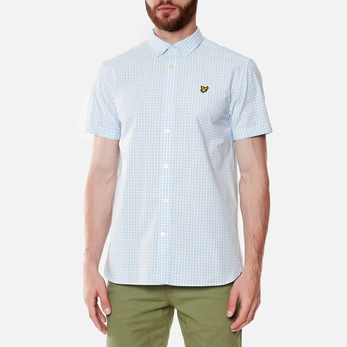 Lyle & Scott Мужская рубашка Gingham Short Sleeve