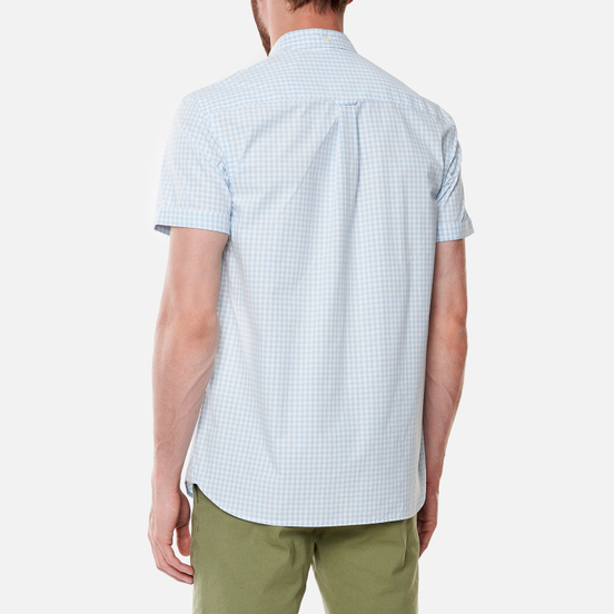 Мужская рубашка Lyle & Scott Gingham Short Sleeve Deck Blue/White