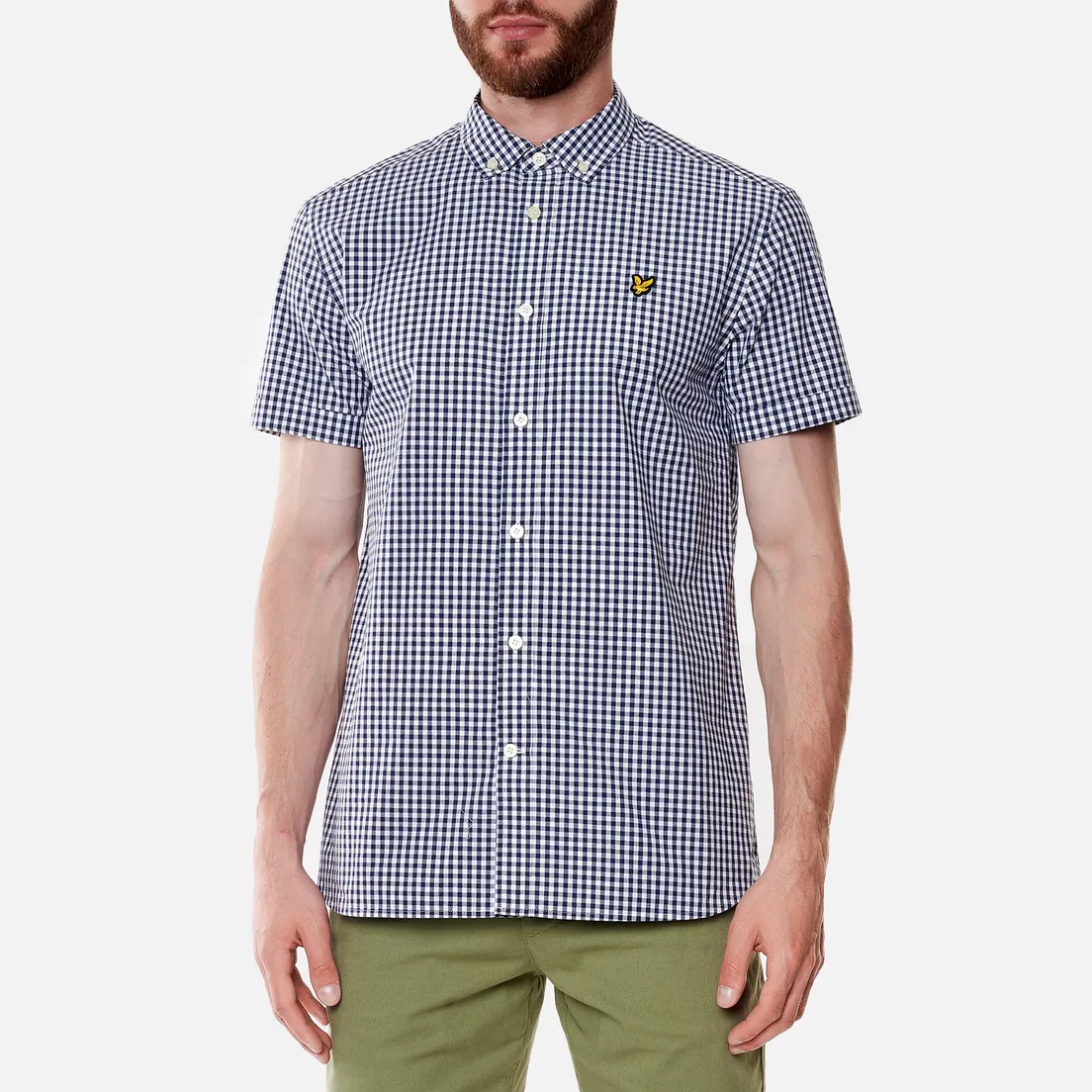 Lyle & Scott Мужская рубашка Gingham Short Sleeve