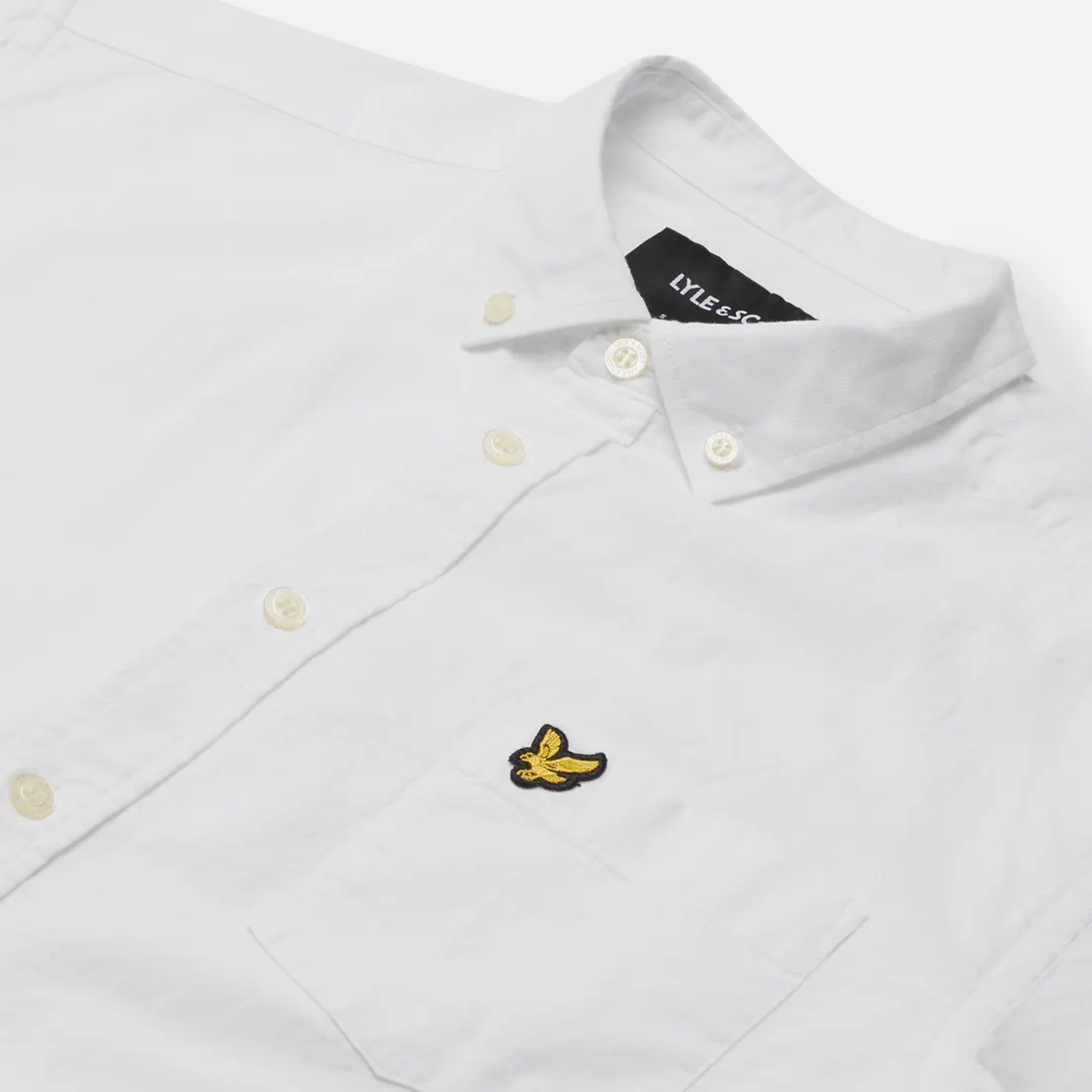 Lyle & Scott Мужская рубашка Light Weight Slub Oxford Short Sleeve