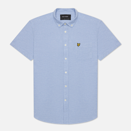 Мужская рубашка Lyle & Scott Light Weight Slub Oxford Short Sleeve Riviera