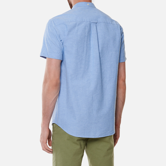 Мужская рубашка Lyle & Scott Light Weight Slub Oxford Short Sleeve Riviera