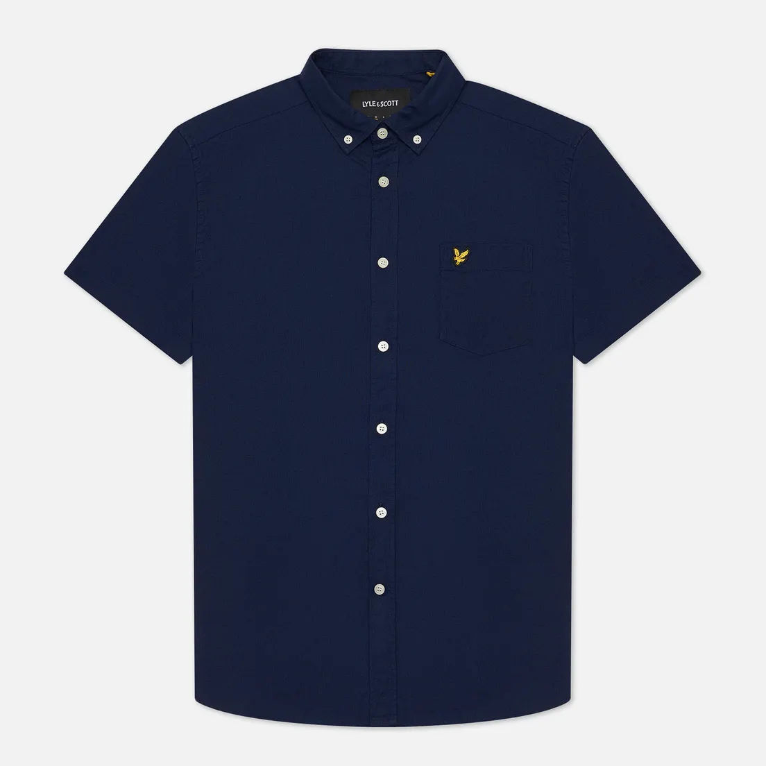 Lyle & Scott Мужская рубашка Light Weight Slub Oxford Short Sleeve
