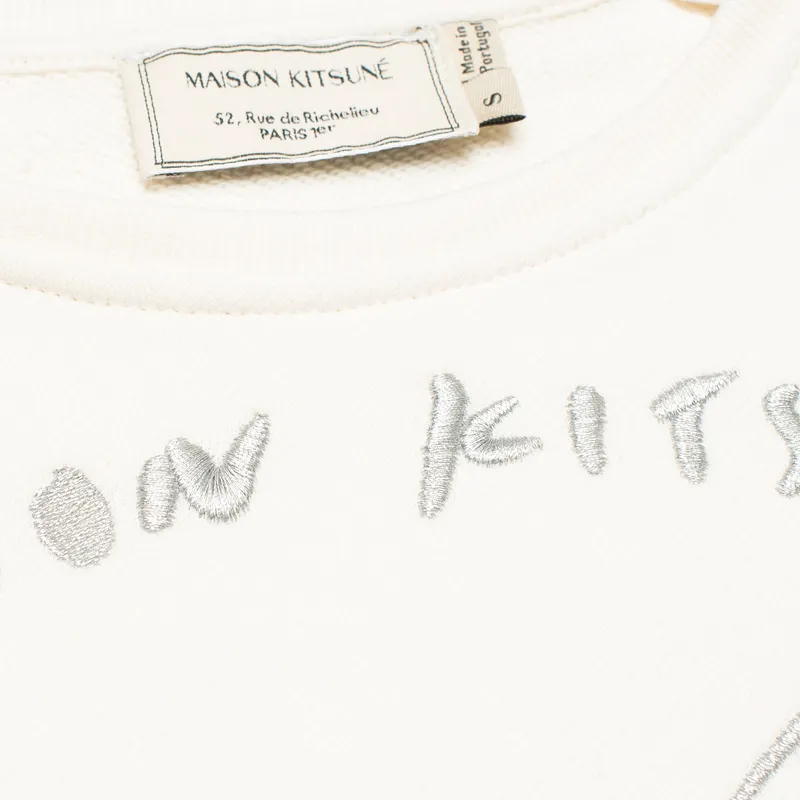 Maison Kitsune Женская толстовка Crew Neck Embroidered 3D Fox