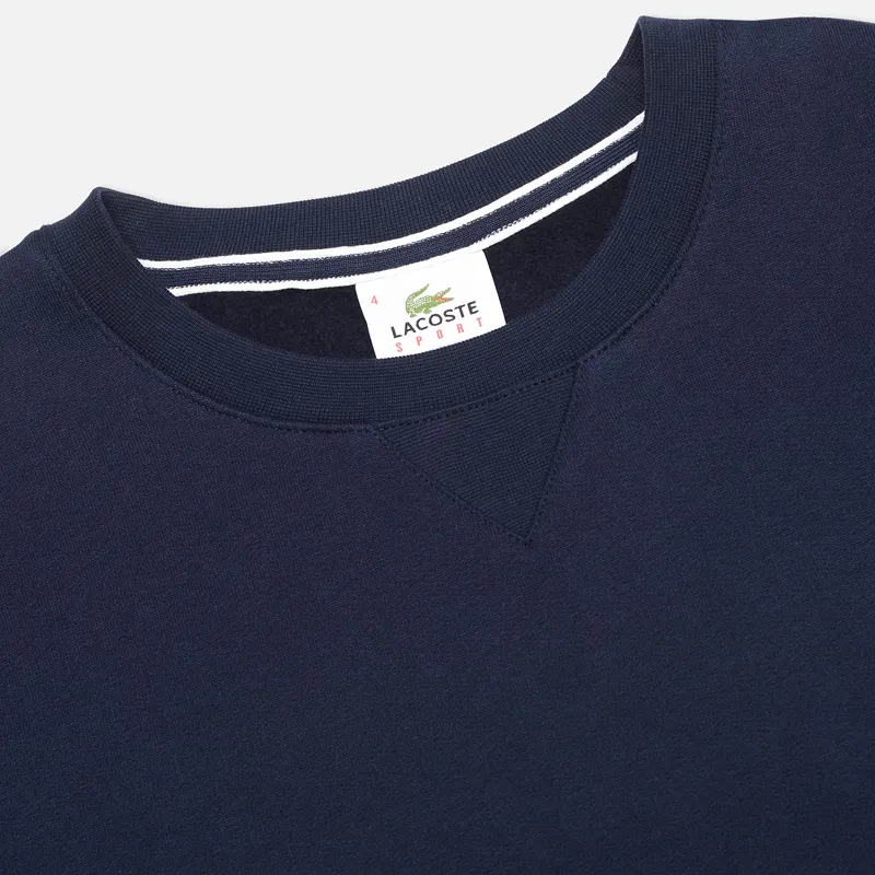 Lacoste Мужская толстовка Sport Crew Neck Solid Fleece